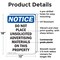 Signmission Do Not Place Unsolicited Advertising, 12 in W x Rectangle, Plastic OS-2PACK-NS-P-1218-V-11337 - alternate 4
